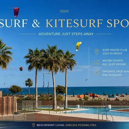 Lolabeachfront - Indoor Heated Pool & - Premium Gym - Private Garden - 5 Min Train To Airport * Torremolinos